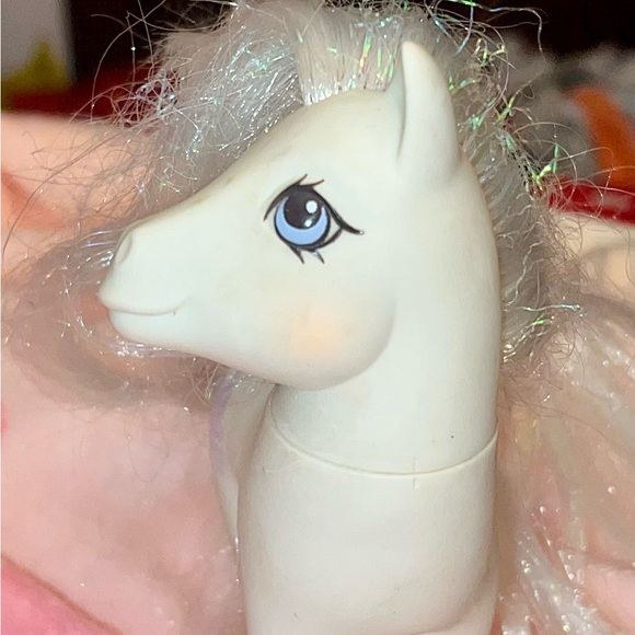 VTG 1989 My Little Pony G1 Bridal Beauty Wedding Bride Pony Hasbro White Doves - Picture 9 of 16